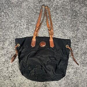 Dooney &‎ Bourke Handbag Women's Black Brown  Double Strap Tote Shoulder Bag
